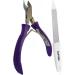 Professional 1/2 Jaw Cuticle Cutter Cuticle Nipper Stainless Steel Manicure Feet Hands Ingrown Toenail Cuticles Cuticle Scissors (Shining Purpul) - Buy Online on SooperMarket.com