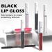 Black Lipstick Lip Liner Set - Long Lasting Pearlescent Liquid Lipstick & Gloss for Halloween & Goth Makeup - Buy Online on SooperMarket.com