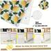 6Pcs Reusable Paper Towels Lemon Print Dish Towels for Kitchen Soft and Absorbent Dish Cloths Quick Drying Kitchen Dishcloths Dish Rags for Washing Dishes - Buy Online on SooperMarket.com