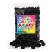 300 pcs 1 inch - Black Pom Poms Balls in Reusable Zipper Bag - Pompoms for Arts and DIY Project Black-300