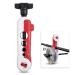 Mini Fishing Line Spooler,Portable Fishing Line Winder Machine Adjustable Spinning Baitcast Reel Spooler Wrapper Spooling Station Tool for Various Rods Red and White