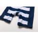 Bonverano Baby Boys Swimsuit - UPF 50+ Full-Zip Hoodie One Piece Swimwear 12-18 Months | Hooded White Stripe - Buy Online on SooperMarket.com