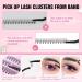 Parriparri 20D D Curl Cluster Lashes 200 Pcs Individual Reusable Soft Russian Lashes Extension Kit - Buy Online on SooperMarket.com
