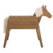 Roba wooden horse for the garden - vaulting horse with mane and tail - game horse for gymnastics and riding - wood solid - teak glazes teaks big