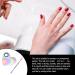 Buy KALLORY Heart-Shaped Stainless Steel Mixing Palette & Spatula Tool for Nail Art | Perfect for Salon & Home - International Shipping Available - Buy Online on SooperMarket.com
