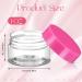 Patelai 4 Pieces Round Clear Wide-mouth Leak Proof Plastic Container Jars with Lids for Travel Storage Makeup Beauty Products Face Creams Oils Salves Ointments DIY Making or Others (Pink 1 Ounce) - Buy Online on SooperMarket.com