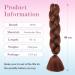 Shop Tess Braids Extensions - 60 cm Chocolate Brown Jumbo Kanekalon Hair - 3 Pack Braid Extensions for Box Braids - Buy Online on SooperMarket.com