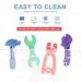 Yoolane Baby Teething Toys 4-Pack - Silicone Tool Teether Toy for Babies 0-6 Months & 6-12 Months | BPA Free, Freezable & Dishwasher Safe | for Toddler Infant Boy and Girl - Buy Online on SooperMarket.com