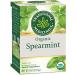 Traditional Medicinals Herbal Teas Organic Spearmint Naturally Caffeine Free 16 Wrapped Tea Bags .85 oz (24 g)