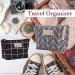 Shop Multifunctional Canvas Makeup Bag Set - 2 Portable Cosmetic Bags for Travel Office & School - Black/Gray Checkered - Buy Online on SooperMarket.com