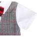 AmzBarley Baby Boys Gentlemans Outfit Suit | Long/Short Sleeve Shirt Pants Vest Bowtie Tuxedo Rompers | Grey 129 | 18-24 Months - Buy Online on SooperMarket.com