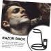 Angoily Razor and Toothbrush Holder Stand - Rustproof Metal Shaving Brush and Soap Stand for Travel | International Shipping Available - Buy Online on SooperMarket.com