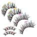 Didiseaon Short False Eyelashes 3 Pairs Halloween Decor False Lashes Fake Eyelashes Makeup Supplies Wispy Eyelashes Makeup Tools for Women Fake Lashes Natural Slim Chemical Fiber Set
