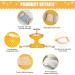 Adjustable Cat Dishes | Break-Safe Design & Leash Included | Premium Soft Puppy Bowls for Small Animals - Yellow - Buy Online on SooperMarket.com