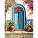 Amphol DIY Paint by Number for Adults and Kids  Acrylic Paint by Numbers for Beginner  16  W x 20 L Easy Oil Painting for Gift Home Wall Decor (Blue Door) DOOR02