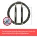 Mogold Adjustable Jump Rope for Fitness - 360 Turn Durable Silicone Metal Handle 2 Cords - Perfect for Boxing & MMA - Buy Online on SooperMarket.com