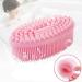Multifunctional Silicone Body Scrubber Loofah - Soft, Skin-Friendly, Easy to Clean - Scalp Massage Tool - Durable & Hygienic - Ideal for People and Pets - Pink (1 Count) - Buy Online on SooperMarket.com