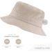 Cute Cotton Bucket Hat for Beach Sun Summer Travel - White (XS-S) - Men, Women, Teens - Packable & Lightweight - Buy Online on SooperMarket.com
