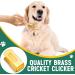Vercanmonth 2-Piece Brass Pet Training Clicker Set - Metal Dog & Cat Clickers for Puppy Training | Gold - Buy Online on SooperMarket.com