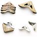 150PCS Book Corner Protector Metal Corner Cover for Scrapbook Album Menu Folder Include 50PCS Silver 50PCS Gold and 50PCS Bronze - Buy Online on SooperMarket.com