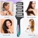 Curved Vented Detangling Hair Brush for Faster Blow Drying - Professional Vent Detangler for All Hair Types (Black) - Buy Online on SooperMarket.com