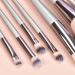18 Pieces Makeup Brush Set - Essential Beginner Cosmetic Tools for Eyeshadow Blush & Eyelashes | International Shipping - Buy Online on SooperMarket.com