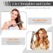 Professional Women's Hair Straighteners Layhou Straightening and Curling 2 in 1 Ceramic Plate Hair Straighteners Adjustable Temperature LCD Display Straightening Styling Tool for Long and Short Hair - Buy Online on SooperMarket.com