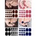 Kalolary Toenail Polish Stickers - 16 Sheets Full Cover Self Adhesive Toe Nail Art Decals for Pedicure - DIY Feet Nail Design Decorations - Buy Online on SooperMarket.com
