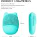 Electric Face Scrubber Silicone Facial Cleansing Brush for Deep Cleanning Exfoliating Waterproof Rechargeble|Vibrating|Massager (Blue) - Buy Online on SooperMarket.com