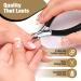 FERYES 1/2 Jaw Cuticle Cutter - Your Ultimate Anti-Slip Cuticle Trimmer for Perfect Nails Half Jaw Cuticle Clipper Blcak - Buy Online on SooperMarket.com
