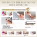 Luvadeyo 24 PCs Coffin Press on Nails - Long Acrylic Gradient Fake Nails for Women & Girls - Full Cover Cold & White Design - Buy Online on SooperMarket.com