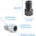 Presta Valve Adapter Air Compressor - Pump Adapter for Presta to Schrader Valve | Inflator Needle for Bike Tires and Sports Balls - Buy Online on SooperMarket.com