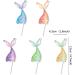 Cyodoos 25Pcs Mermaid Tails Cupcake Toppers Mermaid Tail for Mermaid Party Decoration Baby Shower Party Supplies (two-sided) - Buy Online on SooperMarket.com