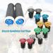 Wake Bar End Plugs - Bicycle Handlebar Caps for MTB, Road Bike, BMX - 2 Counts Rubber Sponge Aluminum - Black/Red/Gold/Blue/Gray - Buy Online on SooperMarket.com