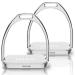 Sprenger Fillis stirrups 120 mm step width I stirrup with colored insert stainless steel 2 pieces white