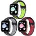 Vanet Bands Compatible with Fitbit Versa/Versa 2/Versa Lite for Men Women, 3 Packs Soft Silicone Sport Replacement Wristband Compatible with Fitbit Versa 2 Bands/Versa Special Edition, Large Large Black/Gray & Black/Green …