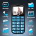 Uleway Senior Cell Phone - Large Button Dual SIM SOS No Contract - Perfect GSM Phone for Pensioners - Includes Charging Station - Blue - Buy Online on SooperMarket.com