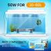 Bonlux 50W Submersible Aquarium Heater: Adjustable Temperature, Thermometer, 2X Sucker Cups | For Fish Turtle Tank up to 60L Water | BS Plug, 0.9M Cable - Black - Buy Online on SooperMarket.com