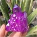 Beautiful Purple Flame Aura Stone Quartz Crystal Cluster Specimen Home Decoration Full of Texture - Buy Online on SooperMarket.com