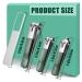 Bleswin 4-Piece Stainless Steel Nail Clipper Set | Dark Green Toenail & Fingernail Care for Men & Women - International Shipping Available - Buy Online on SooperMarket.com