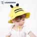 LANGZHEN Baby Girls Sun Protection Hat | Adjustable Toddler Kids Wide Brim Play Hat | Yellow Bee Design | 6-12 Months - Buy Online on SooperMarket.com