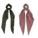 Getacota 9-Piece Bowknot Hair Scrunchies Set - Satin Chiffon Long Tail Scrunchy Scarf Vintage Ponytail Holder for Women - Buy Online on SooperMarket.com