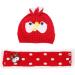 Winter Warm Baby Hat and Scarf Set - Bunny Design | Fleece Lined | Infant to Toddler 6-36 Months | Red - Buy Online on SooperMarket.com