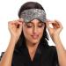 Haskirky Light Blocking Eye Mask | Adjustable Breathable Adult Men and Women | Travel, Yoga, Meditation | Deep Sleep Comfort | Silver Brown Leopard - Buy Online on SooperMarket.com