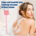 VOCOSTE Soft Silicone Bath Brush - Non-Slip Back Scrubber Shower with Long Handle in Pink for Men and Women - Buy Online on SooperMarket.com