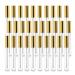 Vumdua 30 Pcs 10ml Empty Lip Gloss Tubes Containers  Refillable Lip Balm Bottles for DIY Makeup Such as Lip Samples  Homemade Lip Balm (Gold)