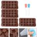 MAGICLULU 1 Set Chocolate Mold Ice Cube Gum Star Pie Pans Animal Stencils Star Shaped Candy Silicone Molds Silicone Ice Cube Molds Star Pasties Crayon Mold Baking Supplies Cake Silica Gel 21x10.5cm Brown - Buy Online on SooperMarket.com