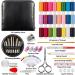 Sewing Kit for Adults and Kids - Beginner-friendly Sewing Supplies with 24 Color Threads, Needles, Scissors, Thimble, and Clips - Perfect for Travel, Family, Emergencies, and DIY Projects - M Sewing Kit - Buy Online on SooperMarket.com