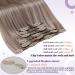Shop Laavoo Clip-In Hair Extensions - Real Hair Blonde Highlights 45cm 105g Ash Blond & Platinum Blonde 7pcs - Buy Online on SooperMarket.com