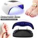 LKE UV Nail Lamp 220W | 4 Timers | Gel Nail Dryer for Gel Polish Kit | Professional Nail Art Tools | Automatic Sensor | Black - Buy Online on SooperMarket.com